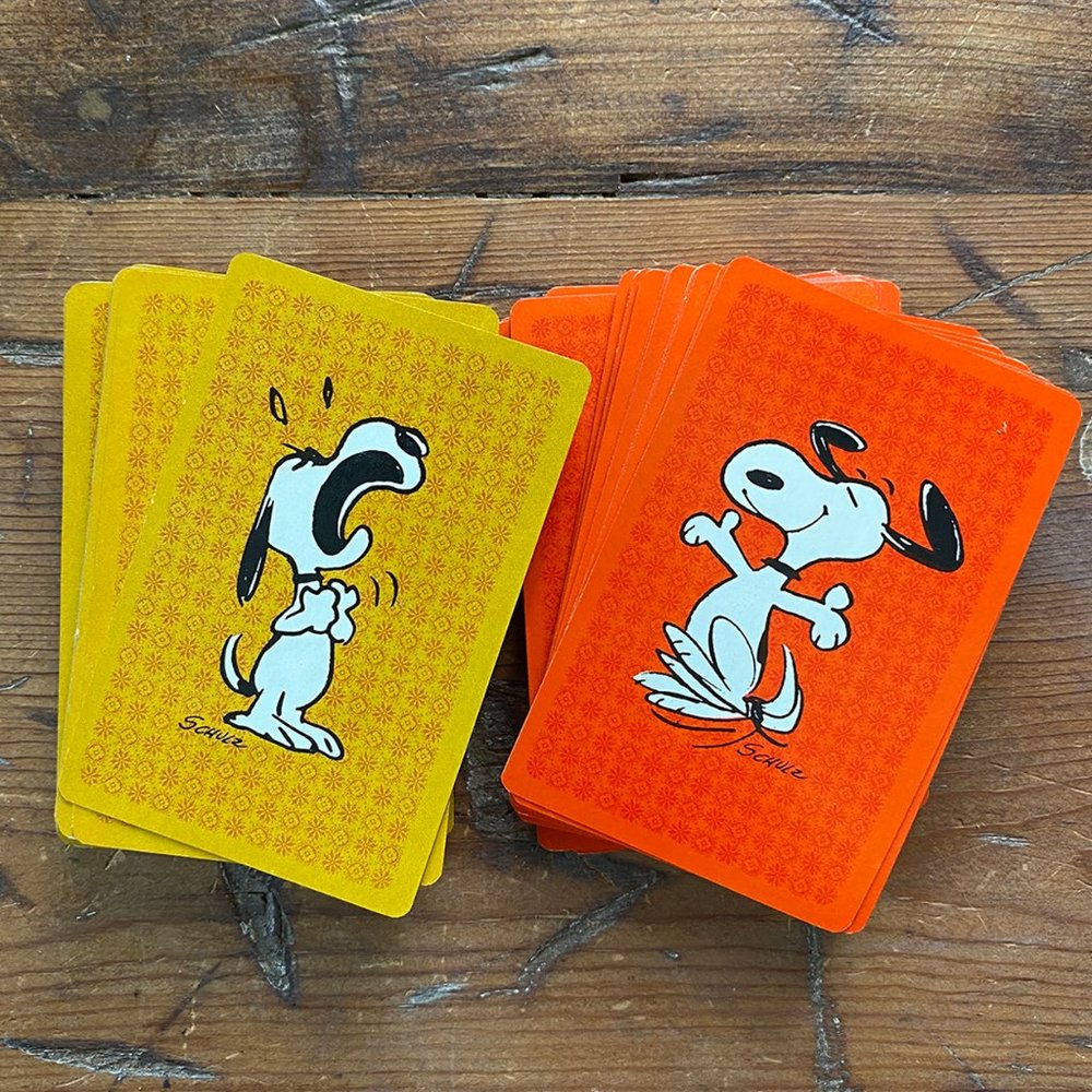 Vintage Collectible Peanuts Snoopy 1970s Playing Cards